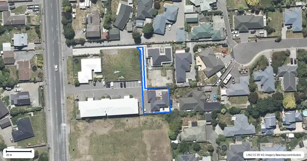 Property context map for 8C Main North Road, Woodend