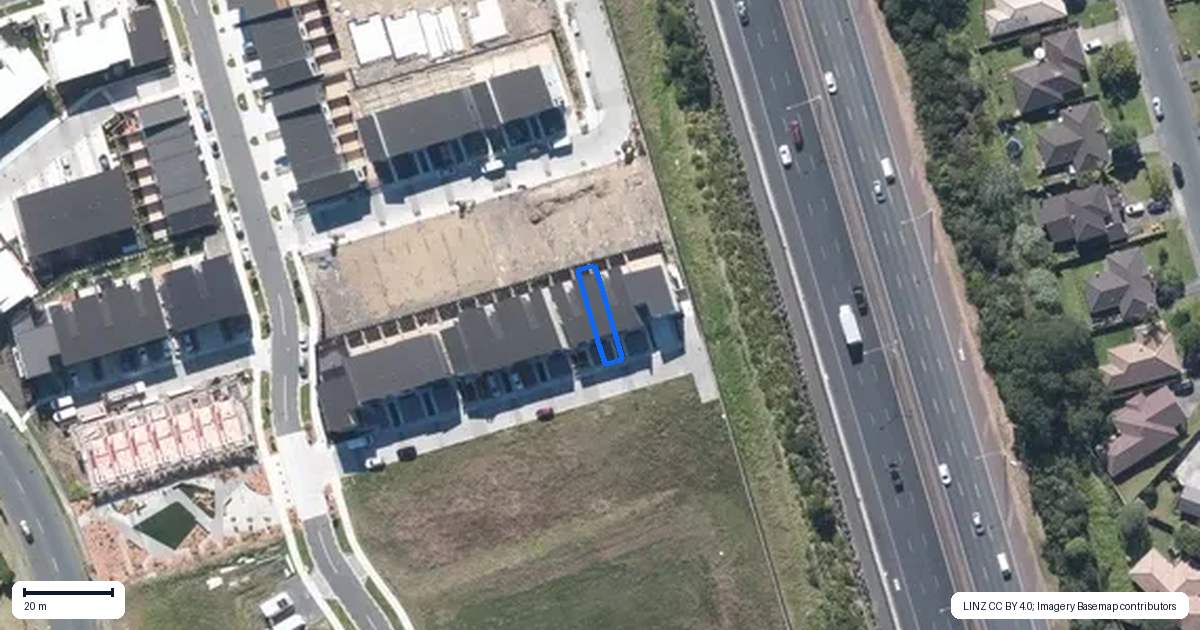Property context map for 27 Tieke Lane, Massey, Auckland
