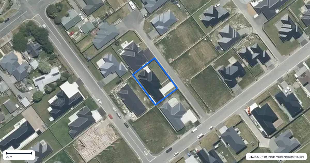 Property context map for 3 Meadow Lane, Tinwald, Ashburton