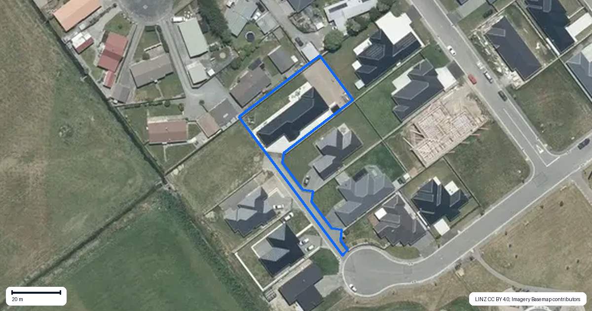 Property context map for 58D Ashbury Drive, Tinwald, Ashburton