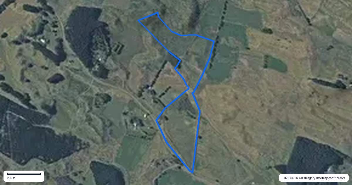 Property context map for 616 Muhunoa West Road, Ohau