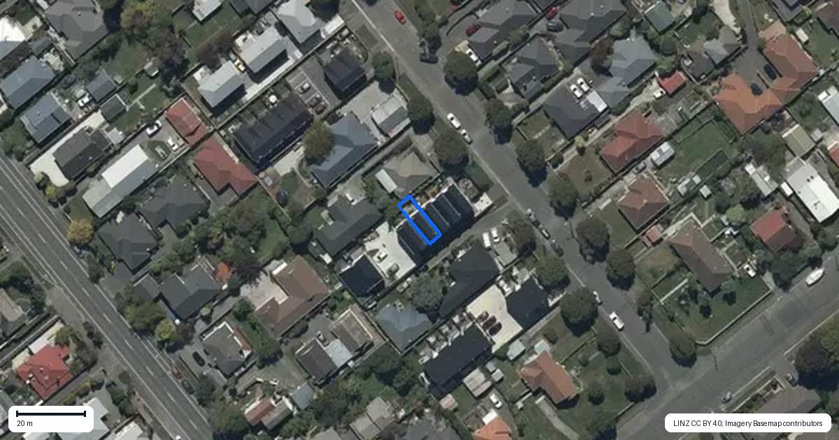 Property context map for 4/11 Hinemoa Street, Spreydon, Christchurch