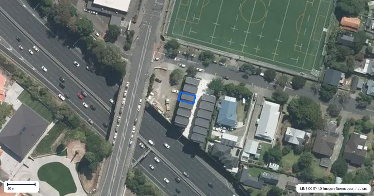 Property context map for 3/36 Seccombes Road, Epsom, Auckland