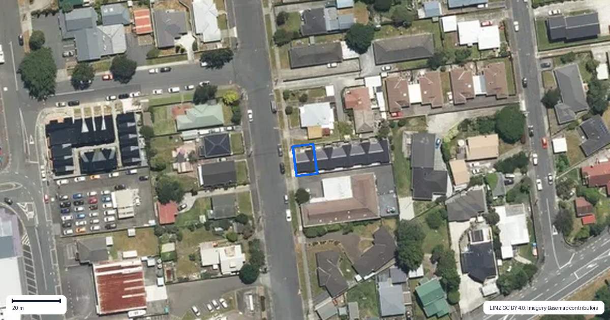 Property context map for 1/6 Exchange Street, Ebdentown, Upper Hutt
