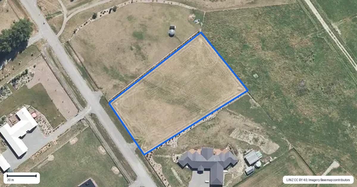 Property context map for 23 Orbiter Drive, Ohoka