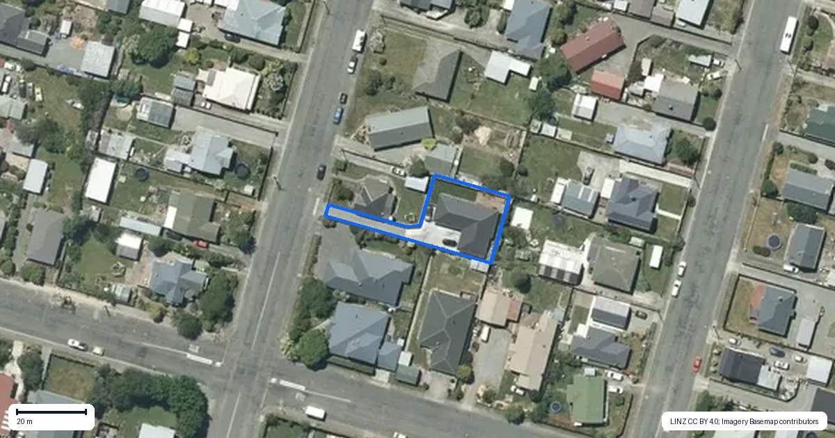 Property context map for 32A Gammack Street, Temuka
