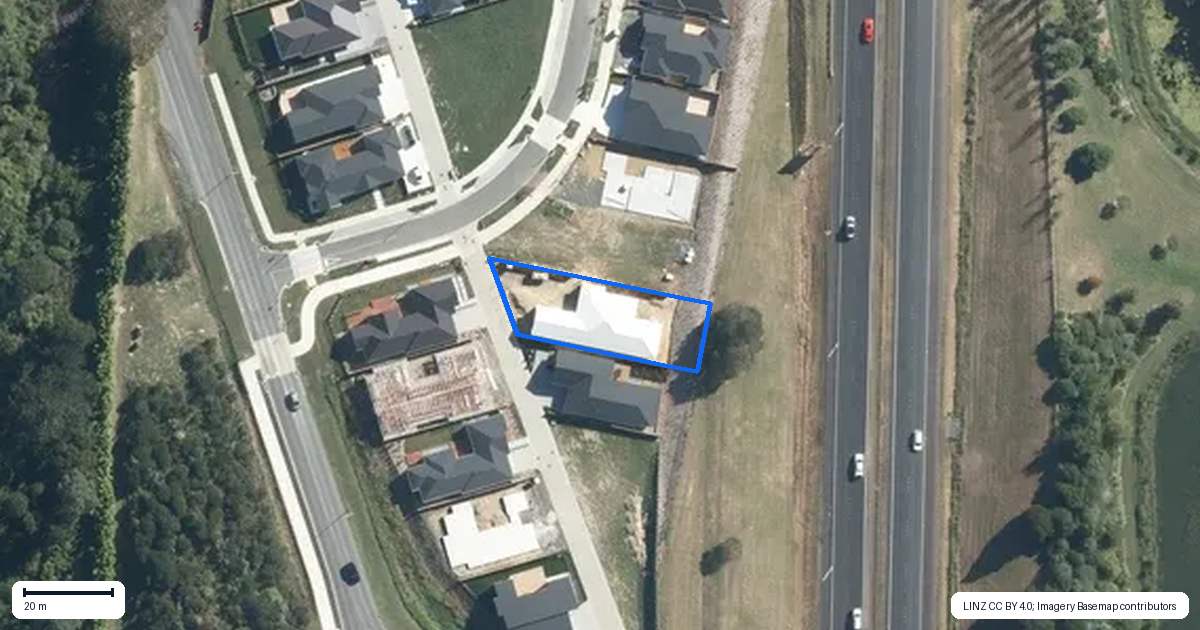 Property context map for 1 Hayley Court, Wainui