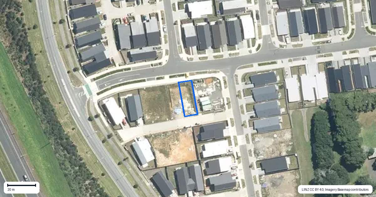 Property context map for 1 Piwaiwaka Lane, Ramarama, Drury