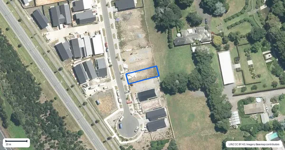 Property context map for 28 Hillock Rise, Ramarama, Drury
