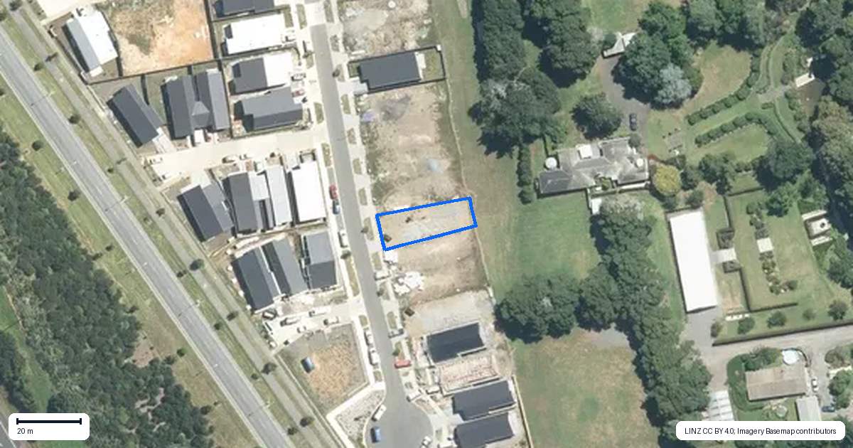 Property context map for 24 Hillock Rise, Ramarama, Drury