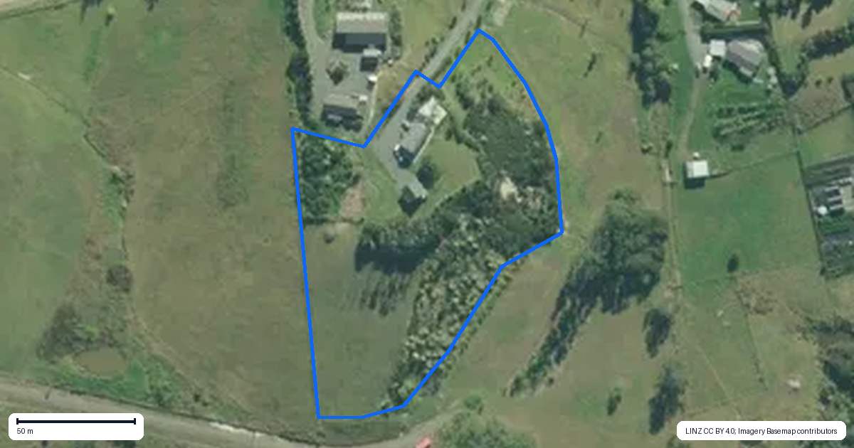 Property context map for 40 Atkin Road, Mangawhai