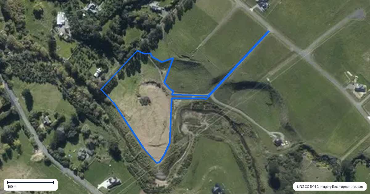 Property context map for 252 Valley Views, Fitzherbert, Palmerston North