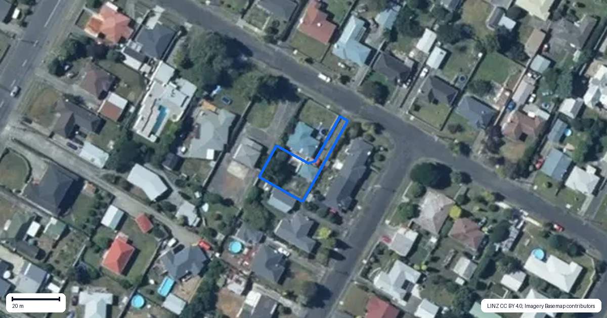Property context map for 27A Elizabeth Street, Levin