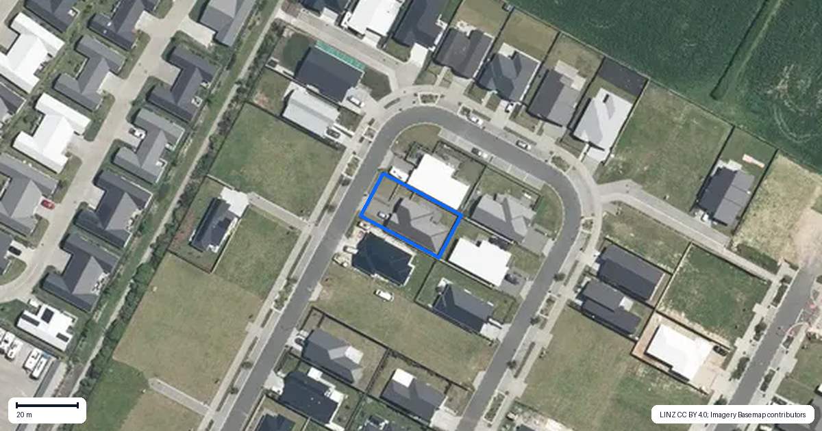 Property context map for 20 Rangitihi Street, Matamata