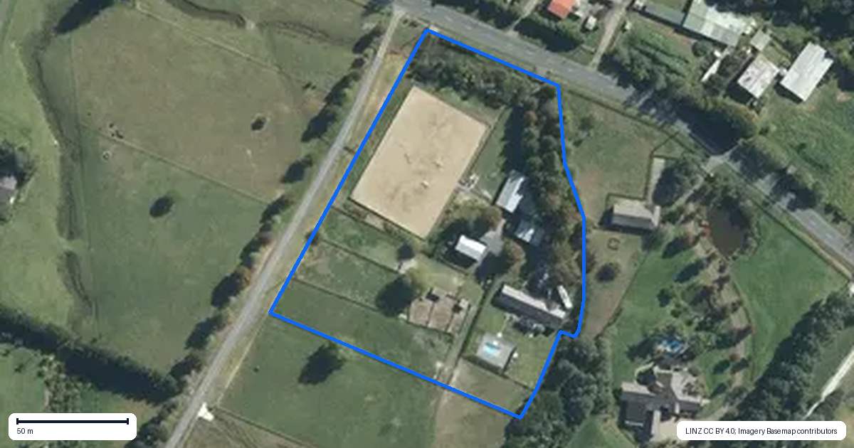 Property context map for 96 Mahoenui Valley Road, Coatesville