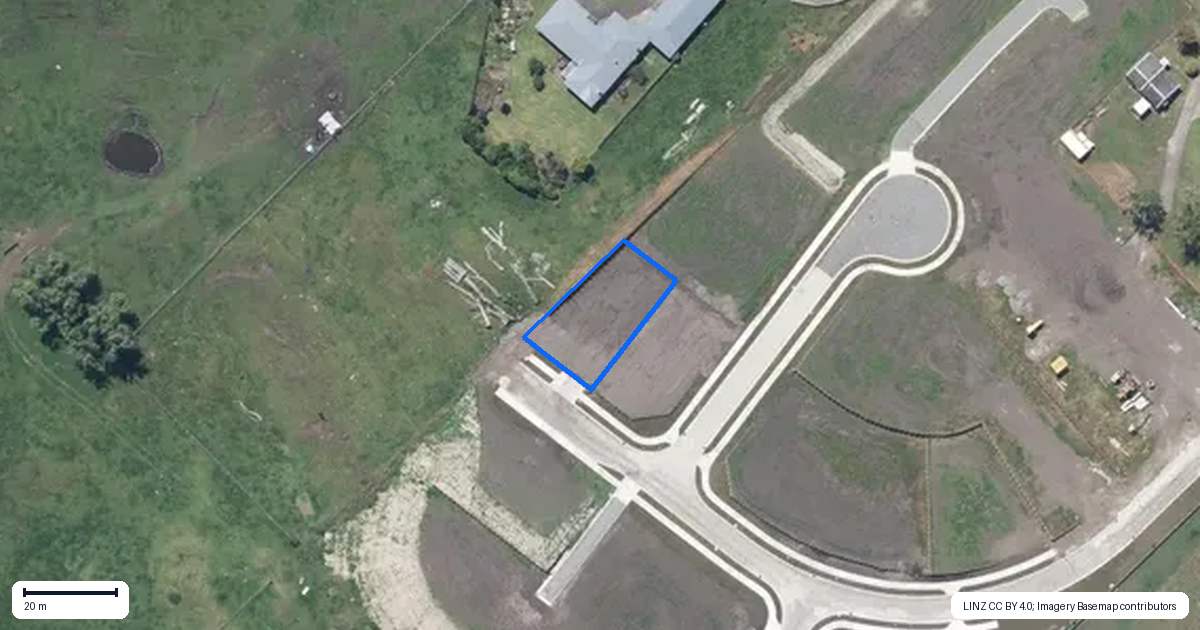 Property context map for 22 Pukeko Drive, Otamatea, Whanganui