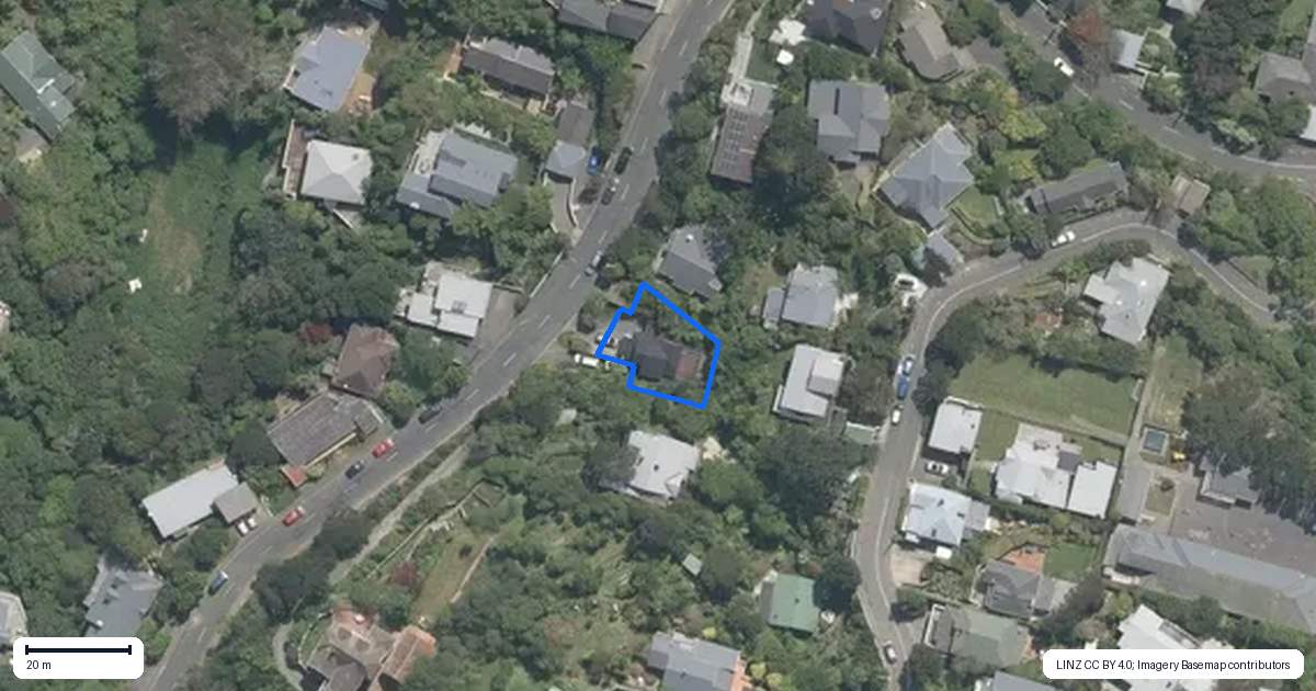 Property context map for 3A Mairangi Road, Wadestown, Wellington