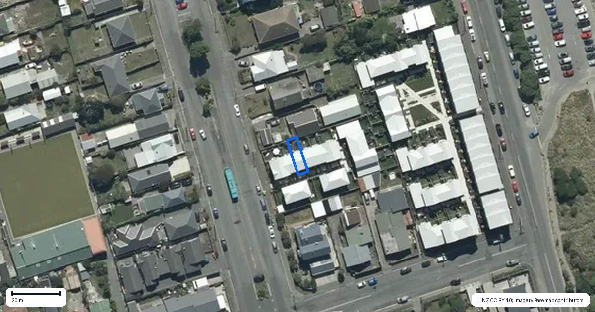 Property context map for 3/37 Oram Avenue, New Brighton, Christchurch