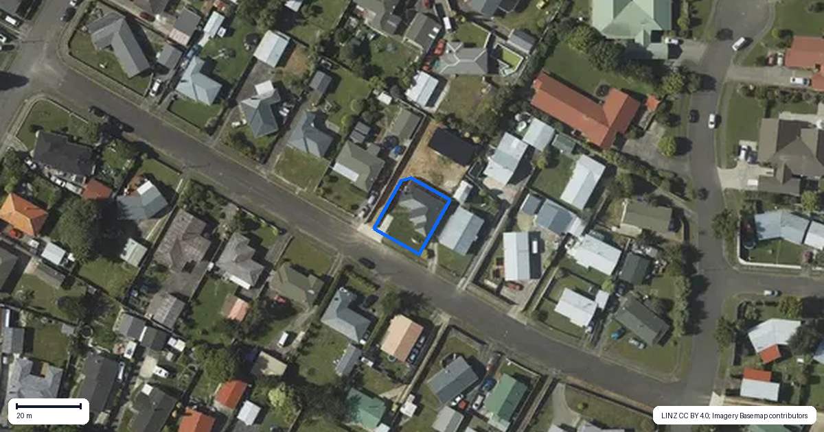 Property context map for 11 Vogel Street, Levin