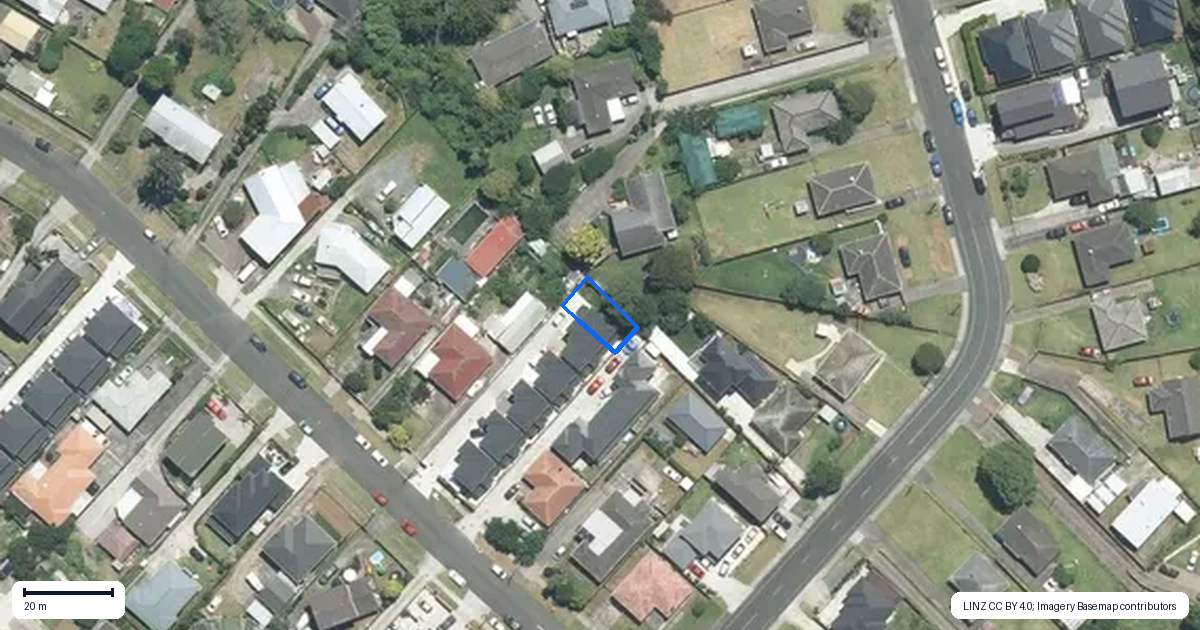 Property context map for 14E Esperanto Road, Papatoetoe, Auckland