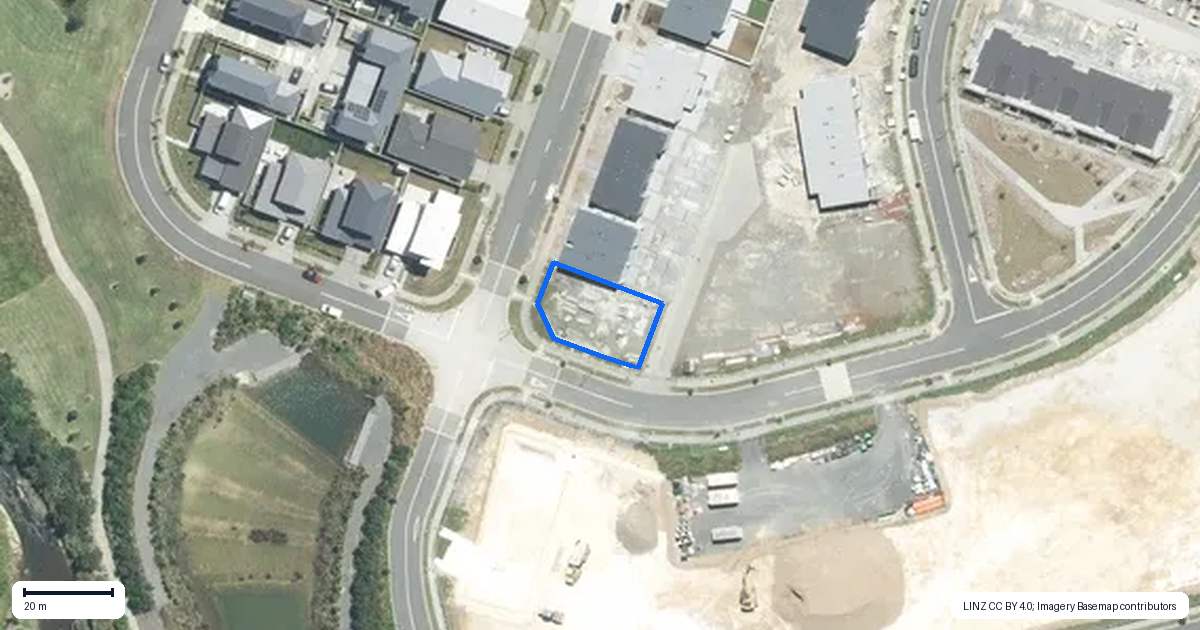 Property context map for 127 Pepene Avenue, Takanini, Auckland
