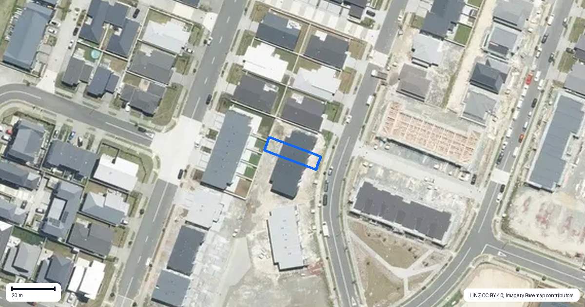Property context map for 105 Nganui Avenue, Takanini, Auckland