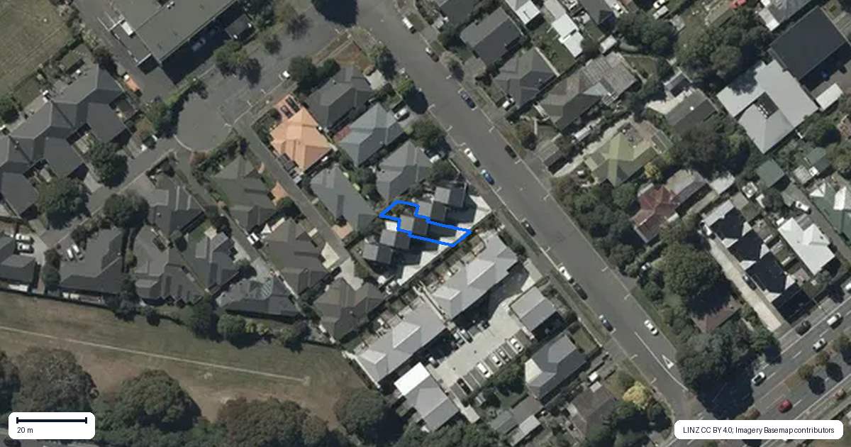 Property context map for 3/11 Lindores Street, Addington, Christchurch