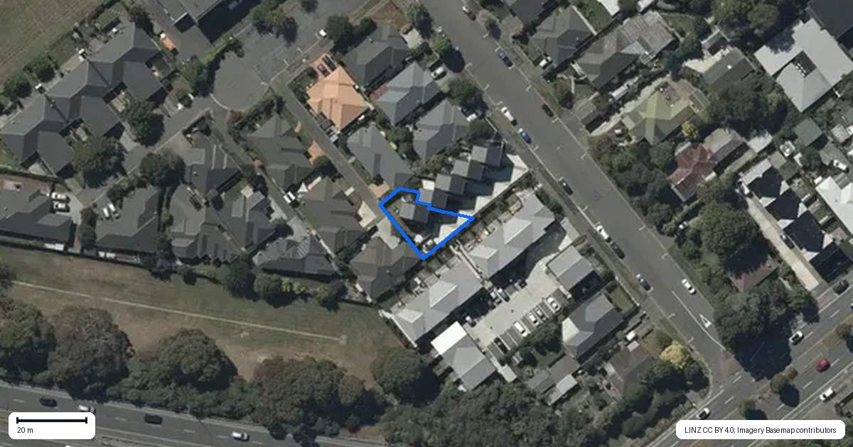 Property context map for 5/11 Lindores Street, Addington, Christchurch