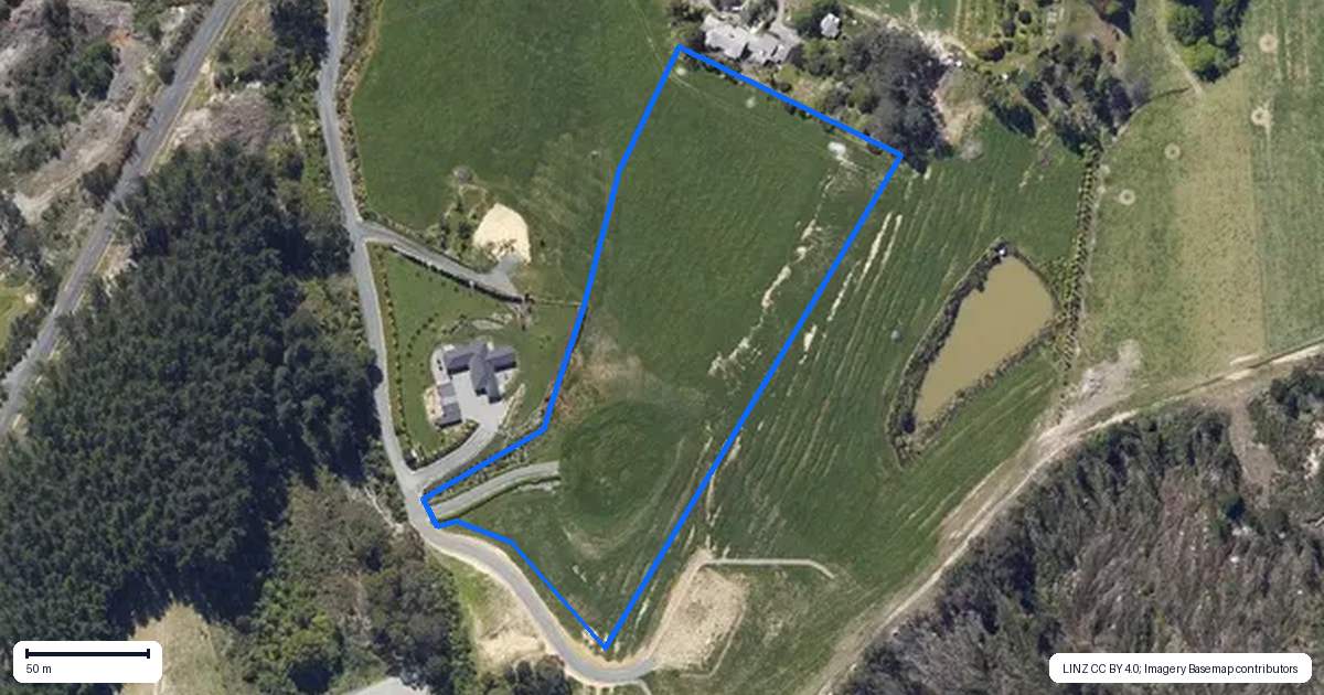 Property context map for 171 Dominion Road, Mahana, Upper Moutere