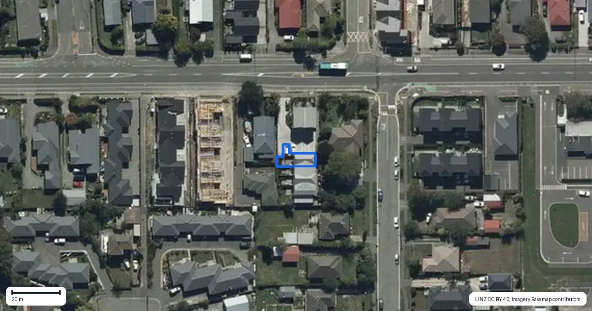 Property context map for 3/44 Shirley Road, Shirley, Christchurch