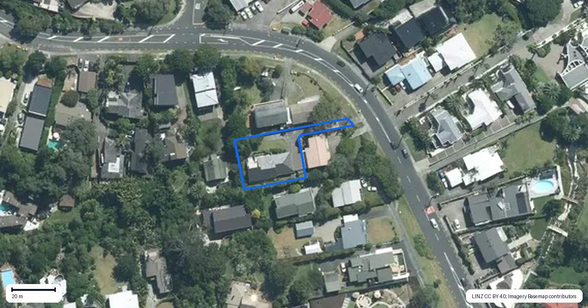 Property context map for 230A Beach Road, Campbells Bay, Auckland
