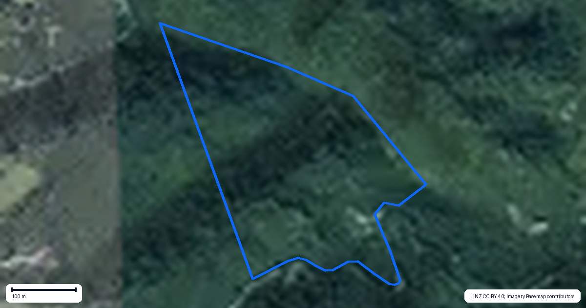 Property context map for 109 Kawhina Lane, Kuaotunu, Whitianga