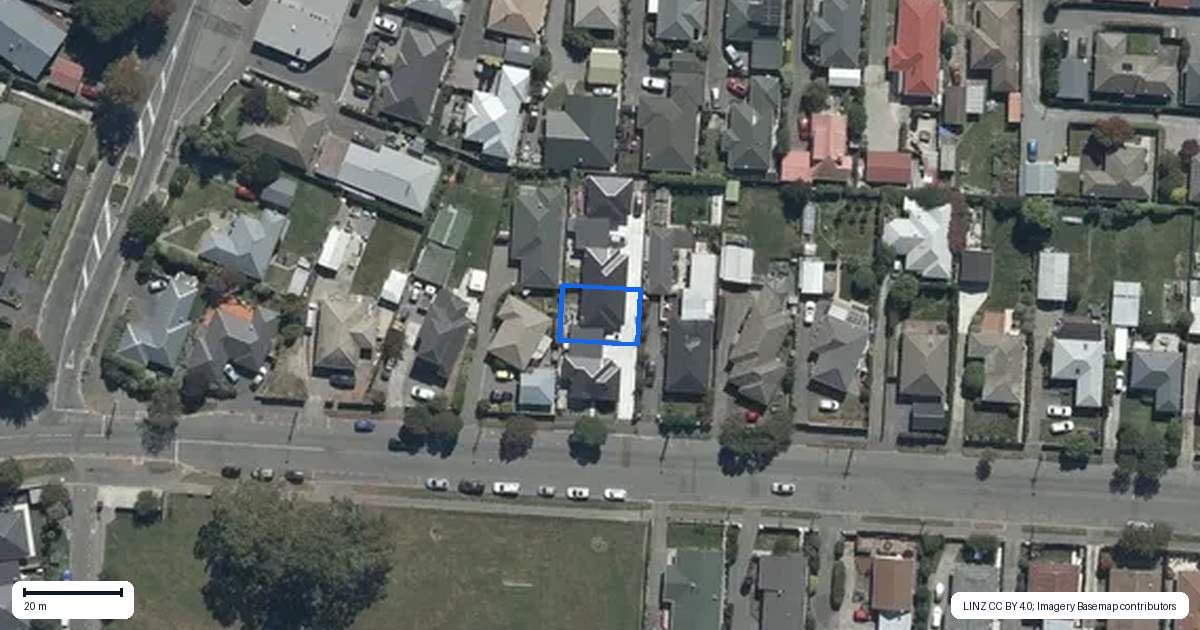 Property context map for 97B Veitches Road, Casebrook, Christchurch