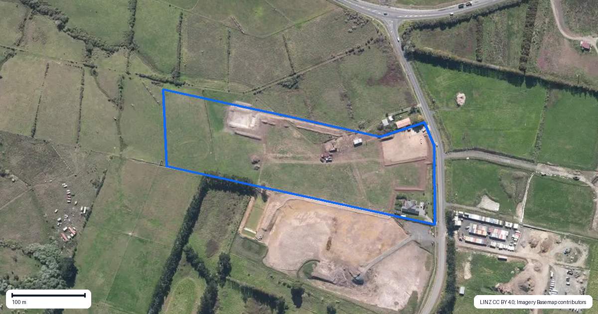 Property context map for 96A Trig Road, Whenuapai, Auckland