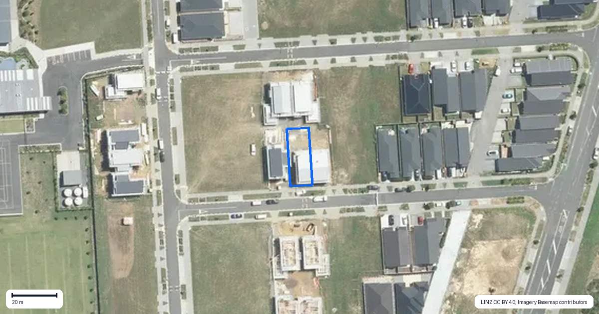 Property context map for 13 Enchantment Lane, Karaka, Papakura