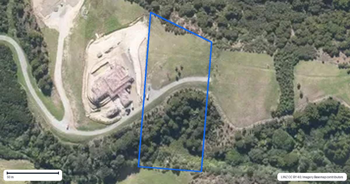 Property context map for 549 Whitford-Maraetai Road, Beachlands, Auckland