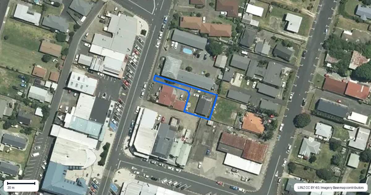 Property context map for 24B Albert Street, Whitianga