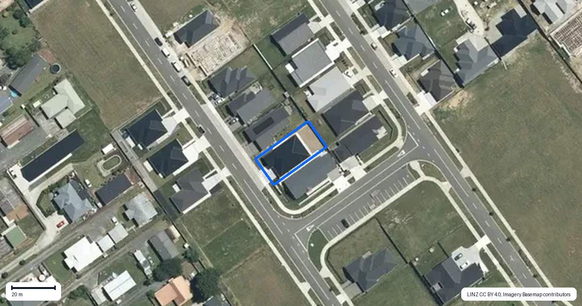 Property context map for 14 Hoki Avenue, Morrinsville