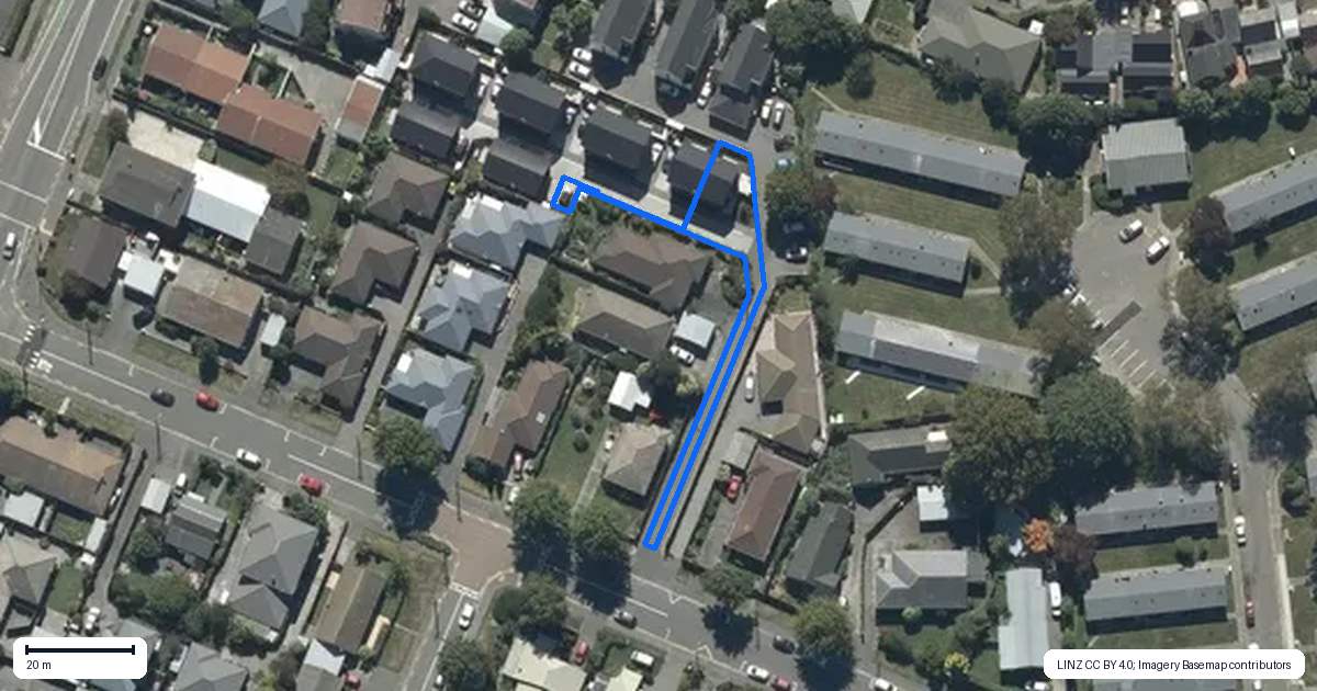 Property context map for 1/26 Bowen Street, Upper Riccarton, Christchurch