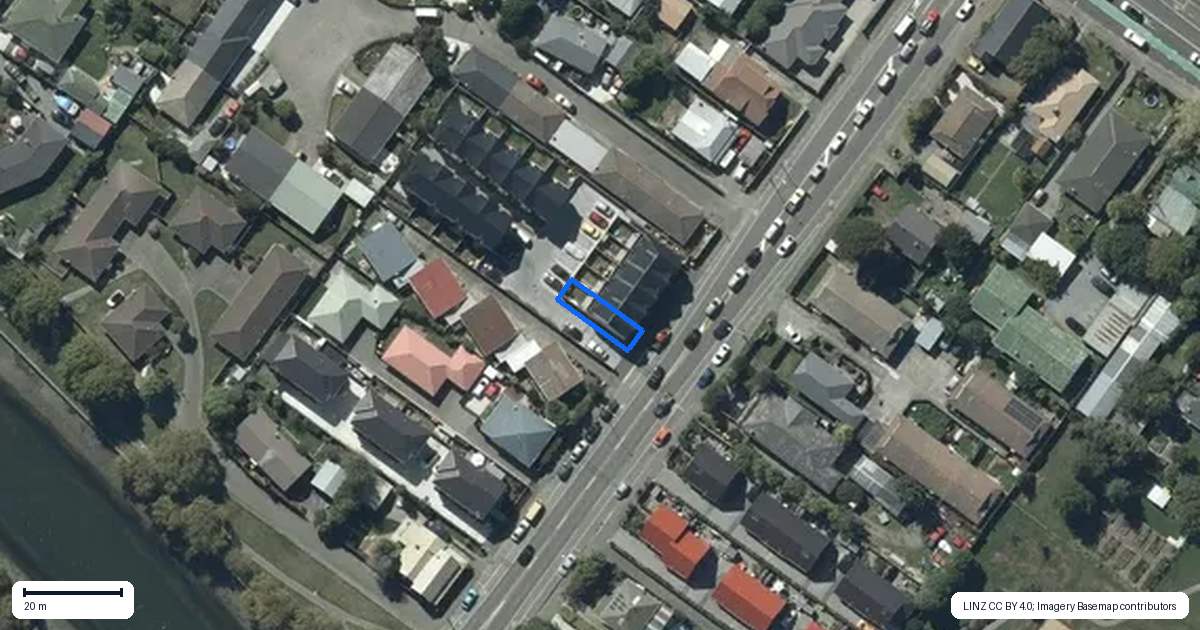 Property context map for 5/14 Rutherford Street, Woolston, Christchurch
