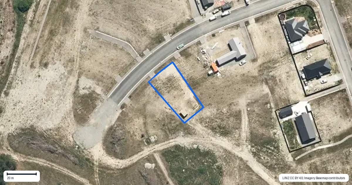 Property context map for 13 Turbine Avenue, Twizel