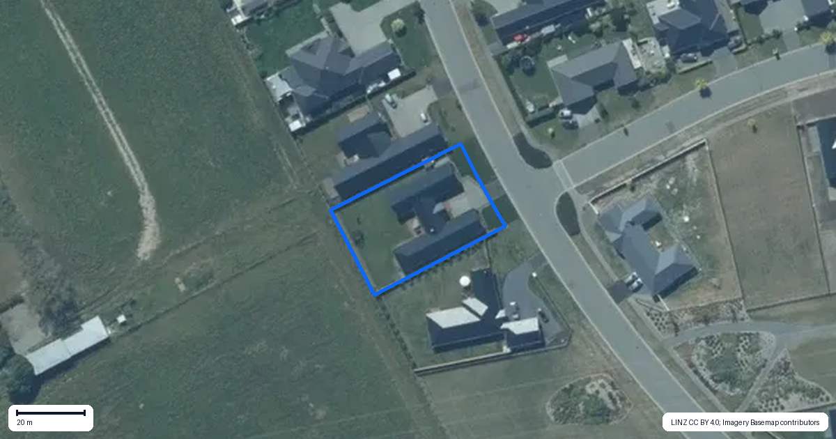 Property context map for 38 Kingsdowne Drive, West Melton