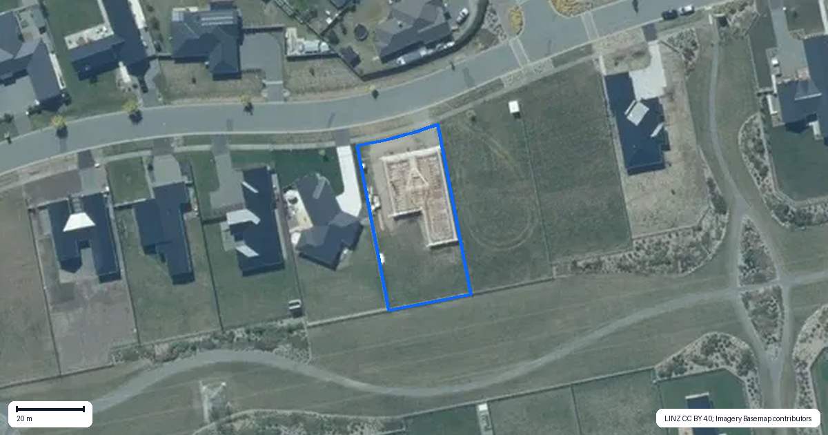 Property context map for 157 Silver Peaks Drive, West Melton