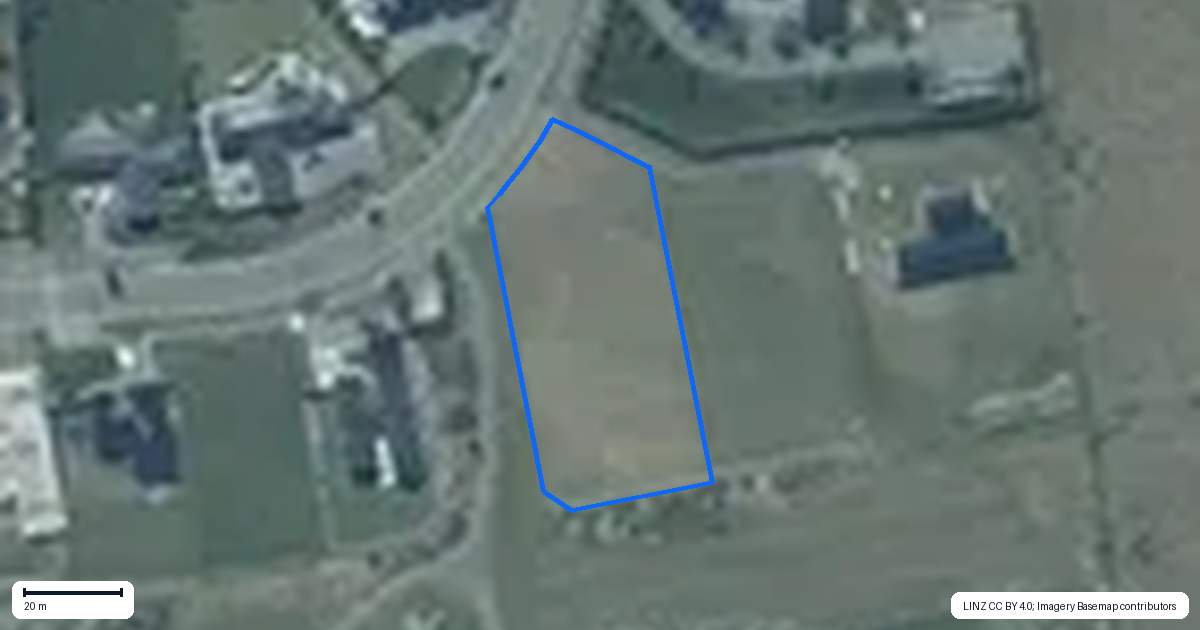 Property context map for 129 Silver Peaks Drive, West Melton