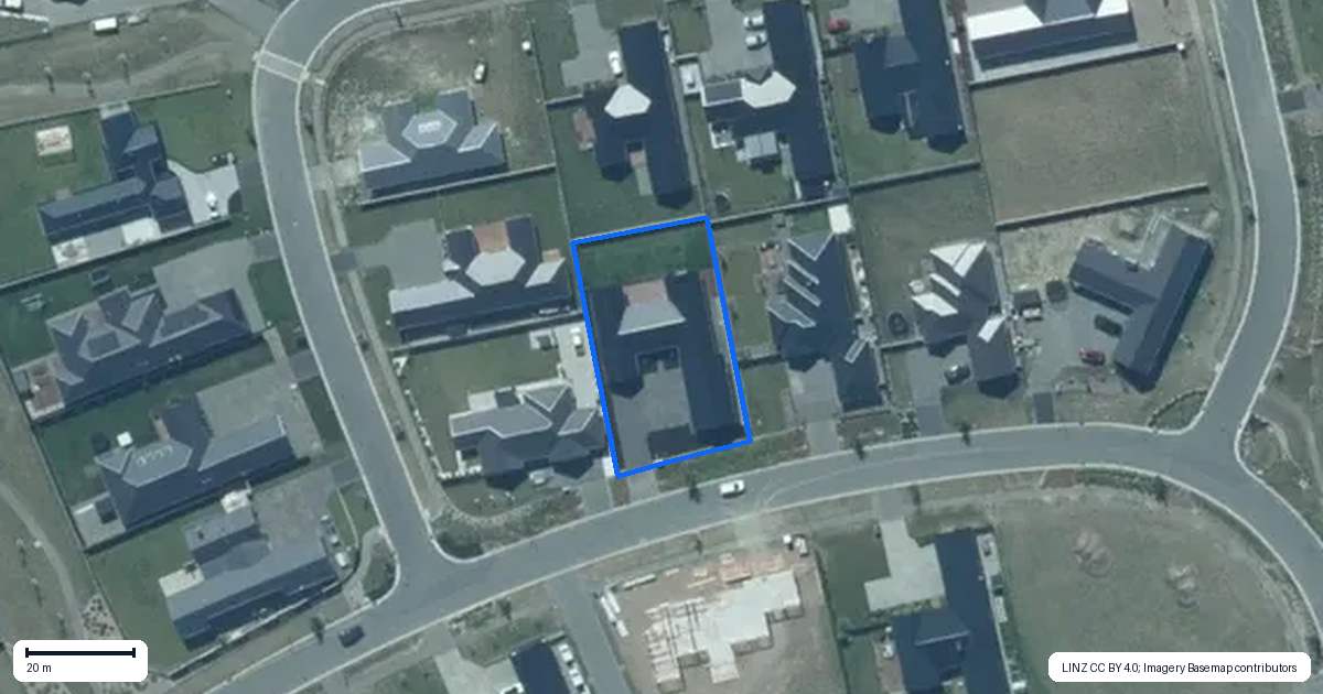 Property context map for 35 Ridgeland Way, West Melton