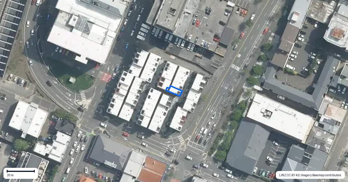 Property context map for 30/257 Willis Street, Te Aro, Wellington