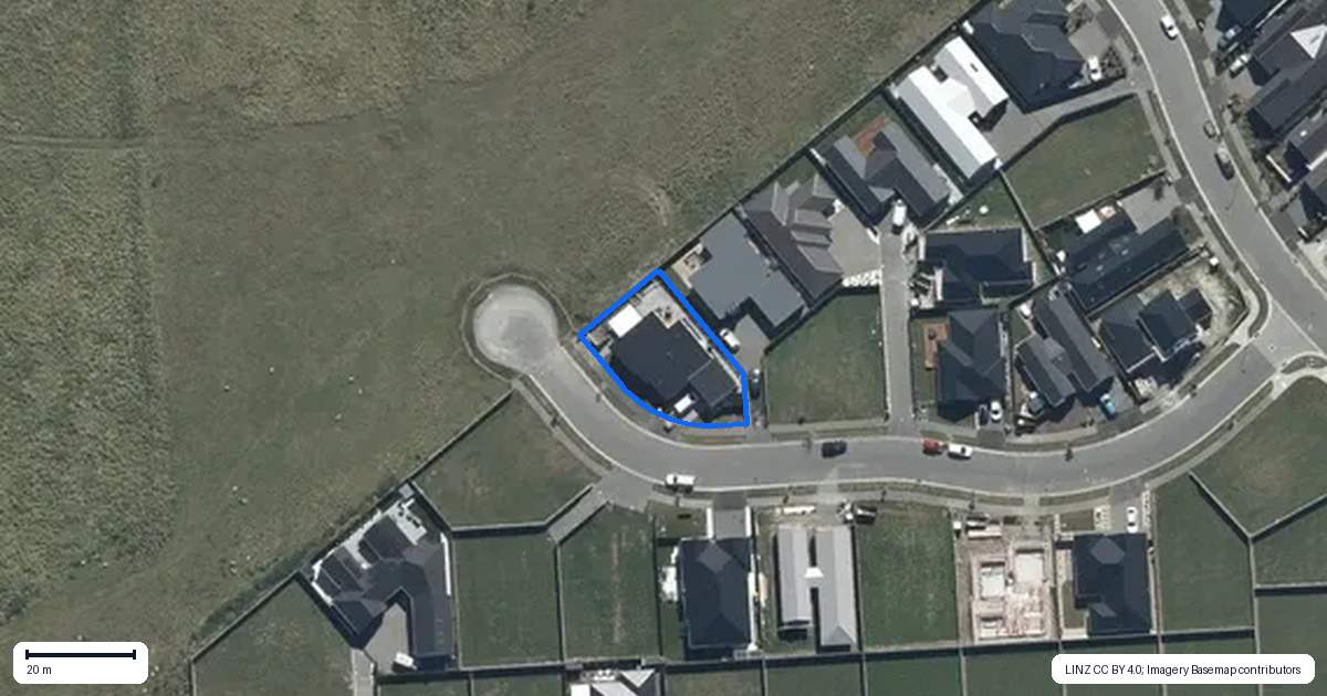 Property context map for 18 Twin Meadows Drive, Casebrook, Christchurch