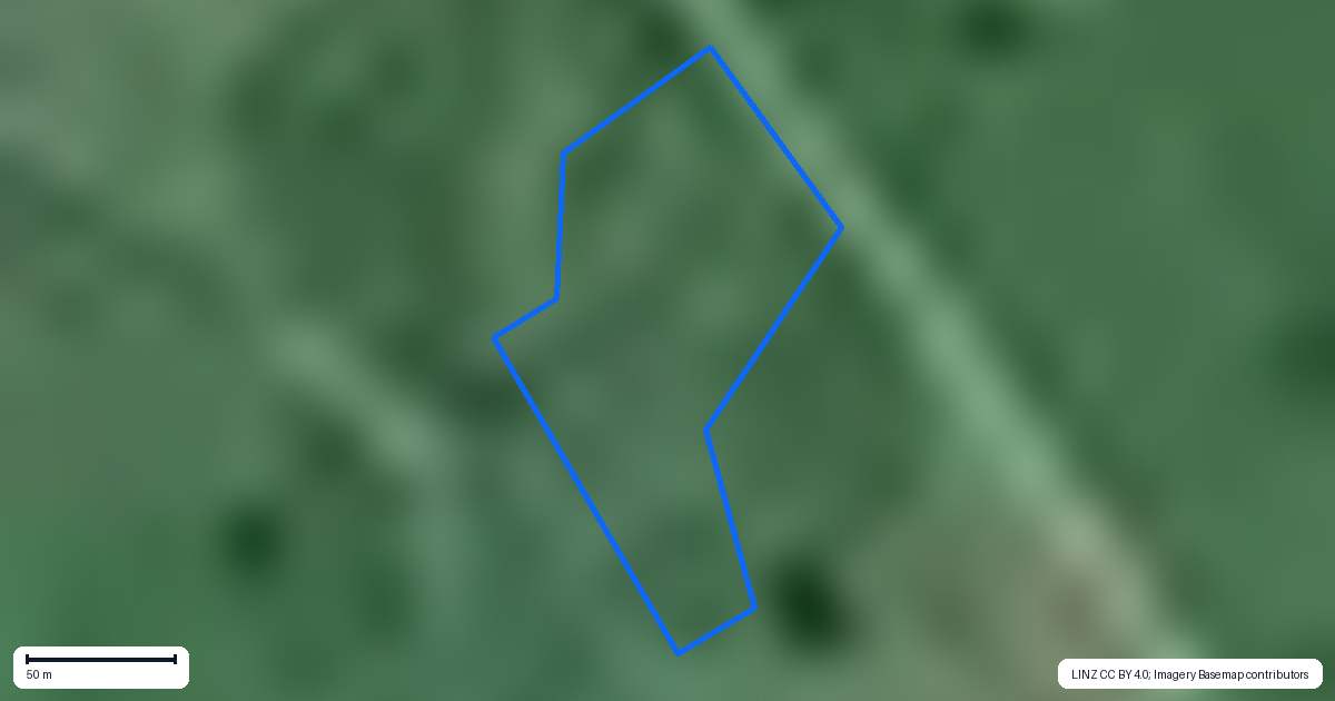 Property context map for 60 Falls Road, Waerenga, Te Kauwhata