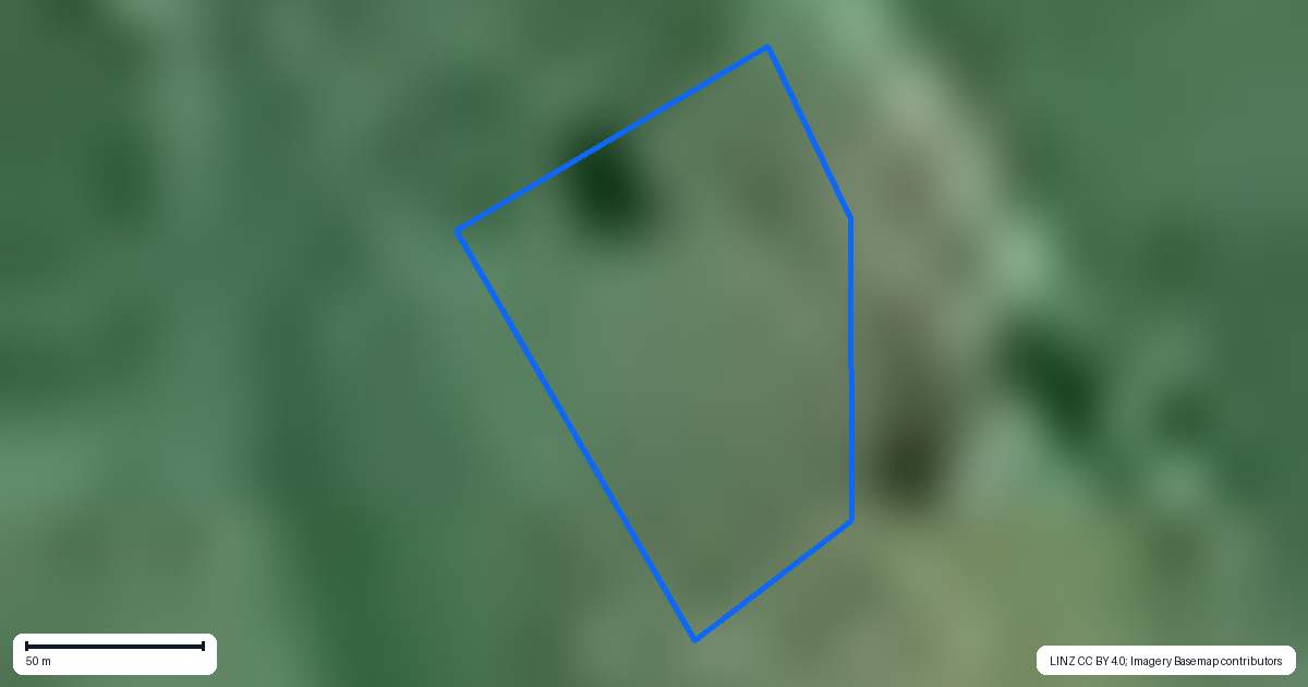 Property context map for 54 Falls Road, Waerenga, Te Kauwhata