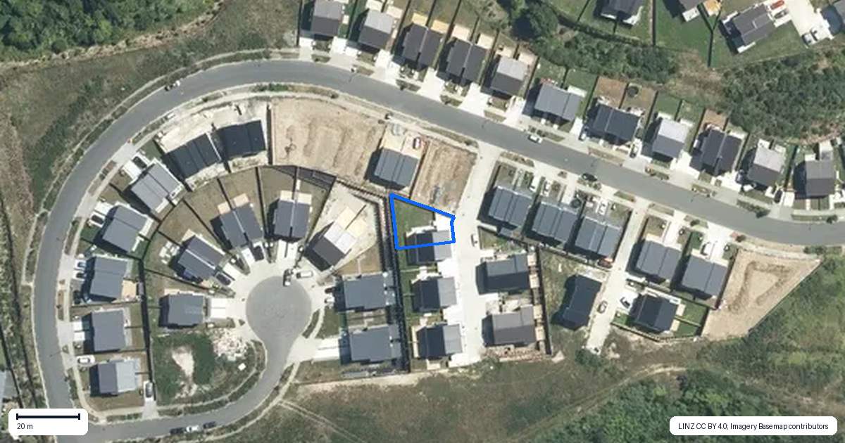 Property context map for 1 Papauma Place, Papakura